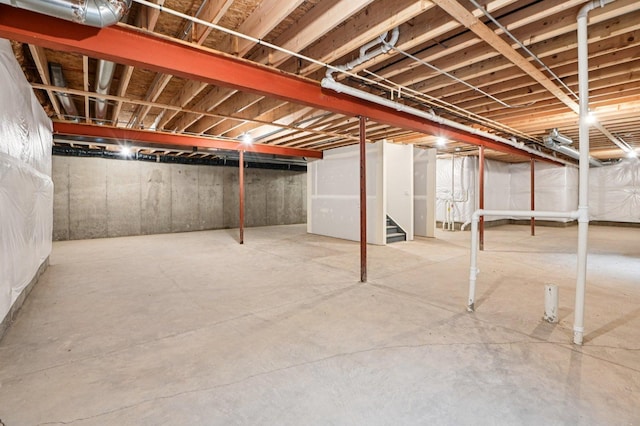 1518 128th St, Lemont, IL 60439 - unfinished basement featuring stairs