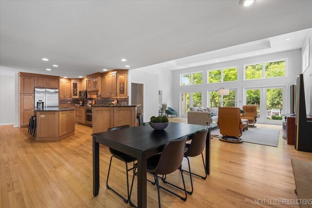 1614 Orth Dr, Wheaton, IL 60189 - dining area featuring recessed lighting and light wood-style flooring