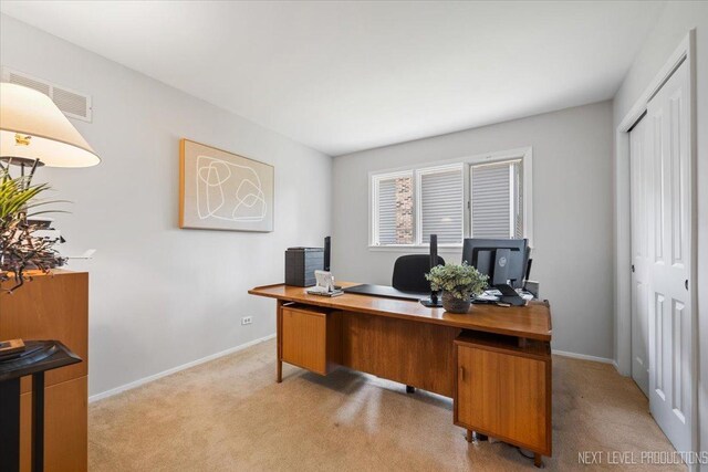 1614 Orth Dr, Wheaton, IL 60189 - office featuring light carpet and baseboards