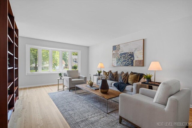 1614 Orth Dr, Wheaton, IL 60189 - living room featuring wood finished floors