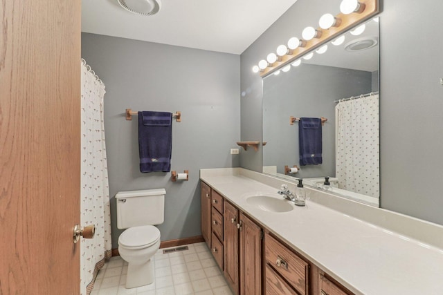 35932 N Watson Ave, Ingleside, IL 60041 - full bath featuring vanity, tile patterned floors, and a shower with curtain