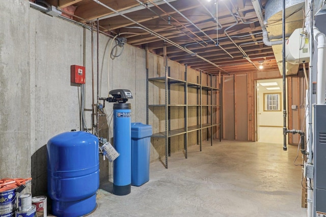 35932 N Watson Ave, Ingleside, IL 60041 - unfinished below grade area with a water pressure tank and a water softener system