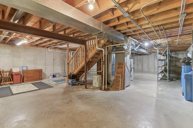 35932 N Watson Ave, Ingleside, IL 60041 - unfinished basement with stairway