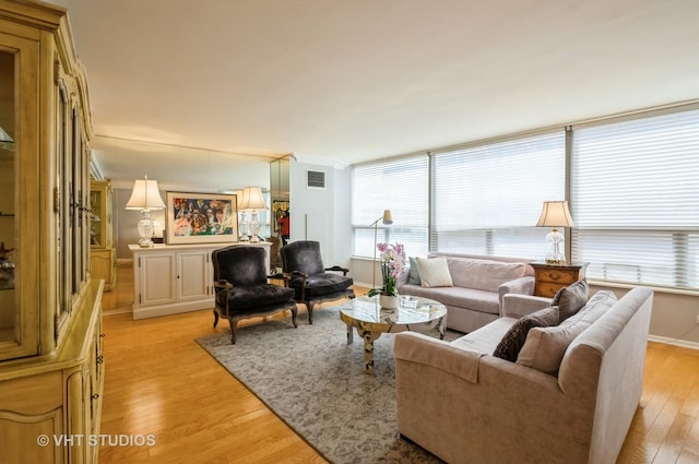 110 E Delaware Pl Unit 1501, Chicago, IL 60611 - living area featuring light wood finished floors and plenty of natural light