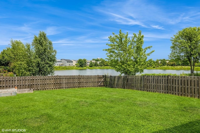 433 Minuet Cir, Volo, IL 60073 - fenced backyard featuring a water view