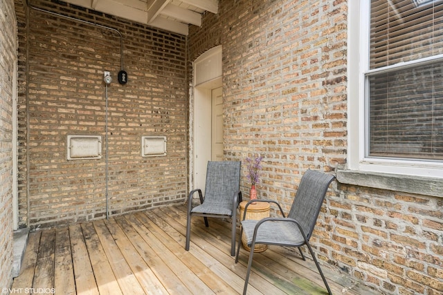 6100 N Rockwell St Unit 3S, Chicago, IL 60659 - view of wooden terrace
