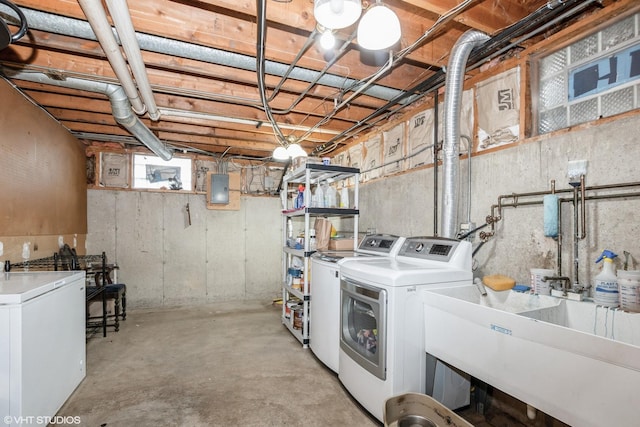 1233 Timber Pl, New Lenox, IL 60451 - laundry area featuring separate washer and dryer