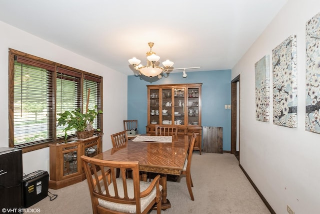 1233 Timber Pl, New Lenox, IL 60451 - dining area with a chandelier and light carpet
