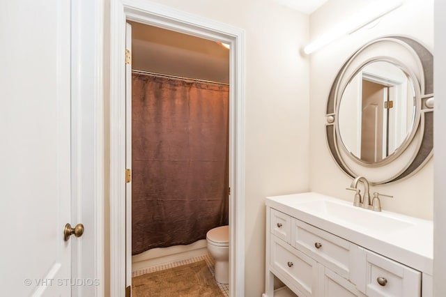 75 Willow Pkwy, Buffalo Grove, IL 60089 - full bathroom with vanity, curtained shower, and tile patterned flooring