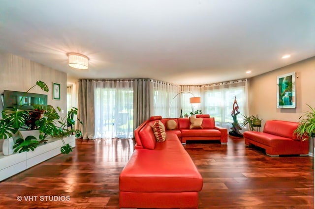 75 Willow Pkwy, Buffalo Grove, IL 60089 - living room with wood finished floors, plenty of natural light, and recessed lighting