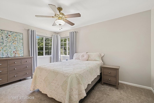 4643 Rolling Hills Dr, Lake In The Hills, IL 60156 - bedroom featuring light colored carpet and ceiling fan