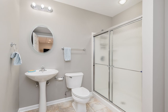 1216 Barlina Rd, Crystal Lake, IL 60014 - full bathroom featuring toilet and a shower stall