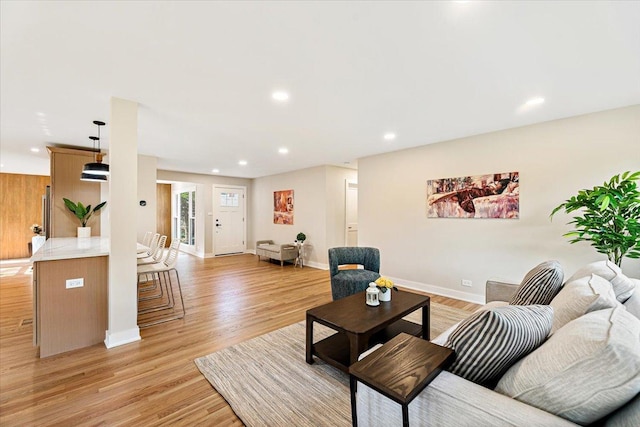 114 S Waverly Pl, Mount Prospect, IL 60056 - living room with recessed lighting and light wood finished floors