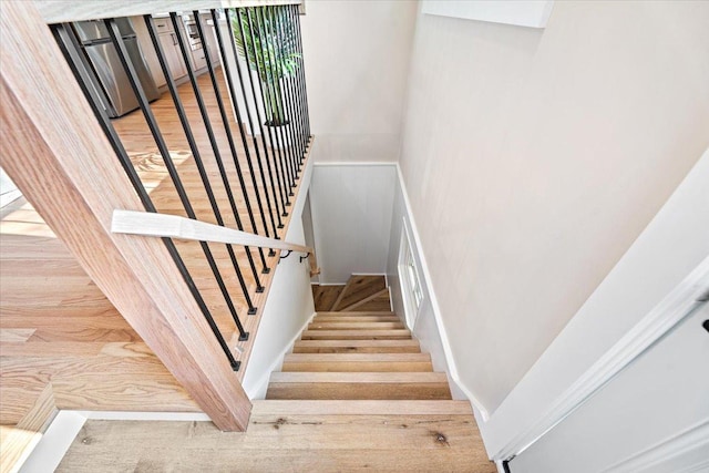 114 S Waverly Pl, Mount Prospect, IL 60056 - staircase featuring wood finished floors