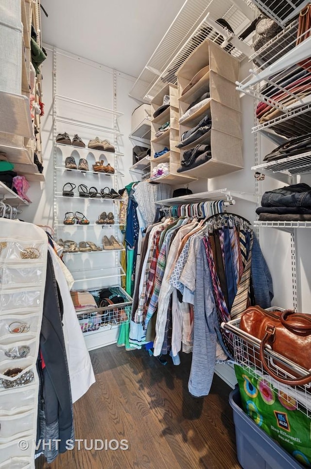 1645 W Erie St Unit 2, Chicago, IL 60622 - walk in closet with wood finished floors