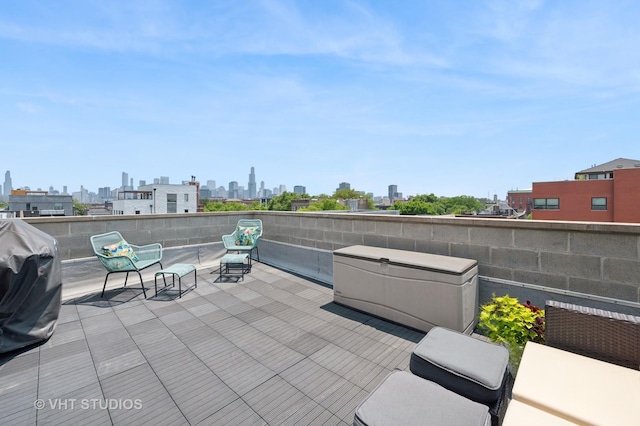 1645 W Erie St Unit 2, Chicago, IL 60622 - view of patio / terrace featuring a skyline view