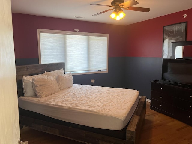 4429 203rd St, Matteson, IL 60443 - bedroom featuring wood finished floors and ceiling fan
