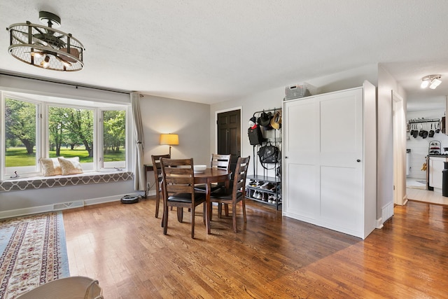 41W822 Burlington Rd, Saint Charles, IL 60175 - dining space with wood finished floors and a textured ceiling