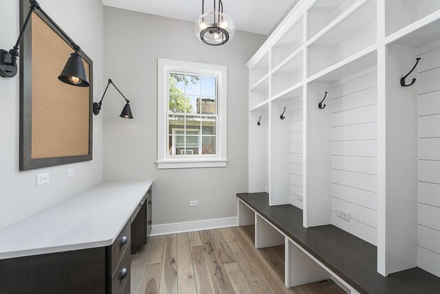 845 Tulip Ln, Naperville, IL 60540 - mudroom with light wood-style floors and baseboards