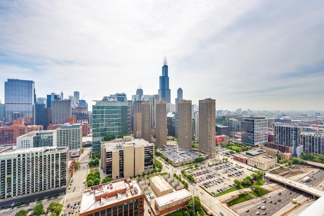 view of city skyline