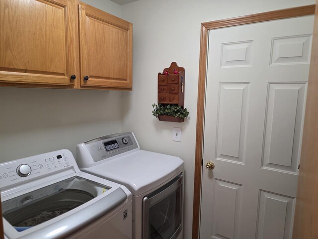 873 Beauchamp Ave, Manteno, IL 60950 - washroom featuring washer and dryer and cabinet space