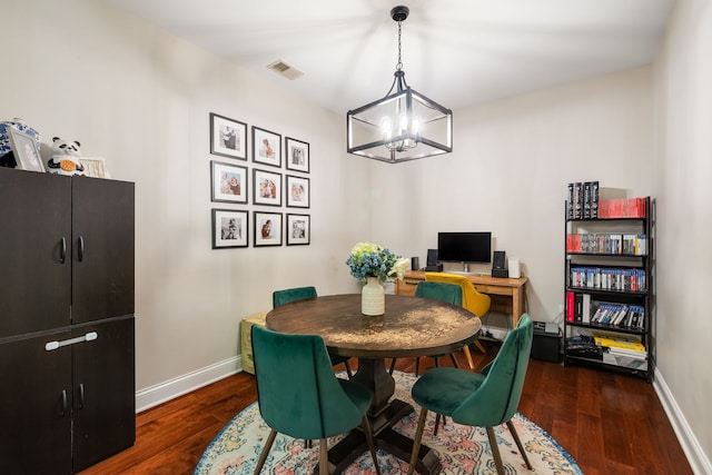 620 Mchenry Rd Unit 102, Wheeling, IL 60090 - dining room with a chandelier and wood finished floors
