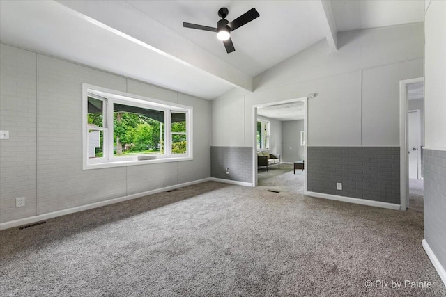 1912 Oakleaf Dr, Mchenry, IL 60050 - spare room with a ceiling fan and carpet floors