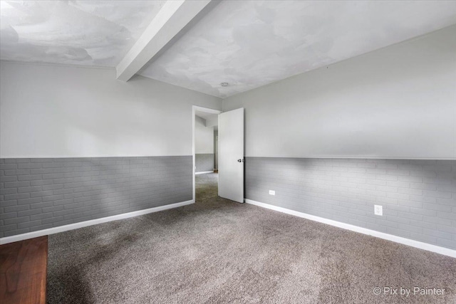 1912 Oakleaf Dr, Mchenry, IL 60050 - empty room with carpet, baseboards, and wainscoting