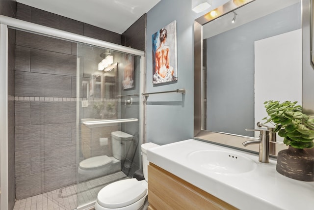 2754 N Hampden Ct Unit 2002, Chicago, IL 60614 - bathroom with vanity and a stall shower