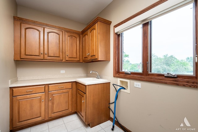 10801 Jillian Rd, Orland Park, IL 60467 - washroom with hookup for a washing machine, cabinet space, and light tile patterned floors