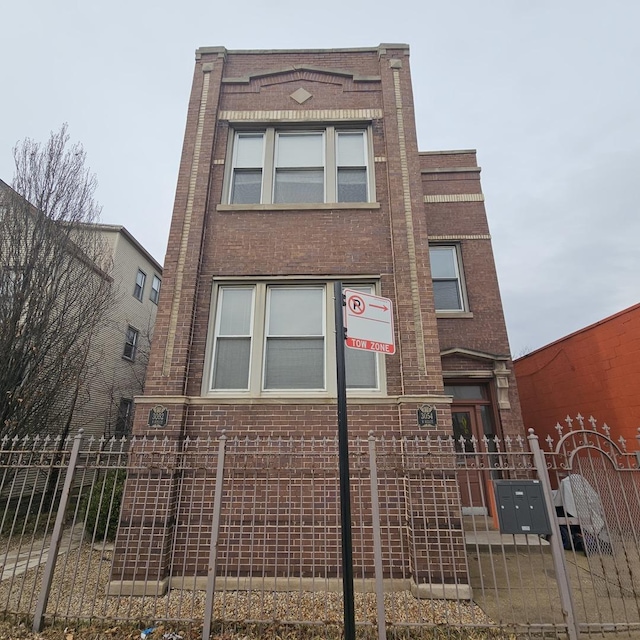 3054 N Kedzie Ave Unit 1F, Chicago, IL 60618 - view of front of home with brick siding
