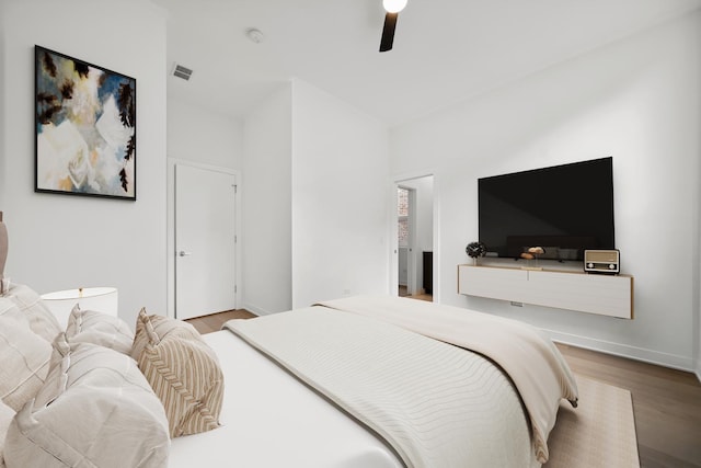 1333 E Madison Park, Chicago, IL 60615 - bedroom with wood finished floors and a ceiling fan