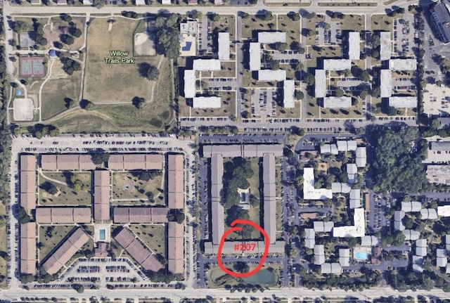 850 E Old Willow Rd Unit 207, Prospect Heights, IL 60070 - aerial overview of property's location