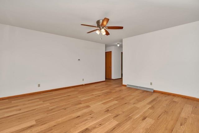 1635 N 4012th Rd, Earlville, IL 60518 - spare room featuring light wood-type flooring and ceiling fan
