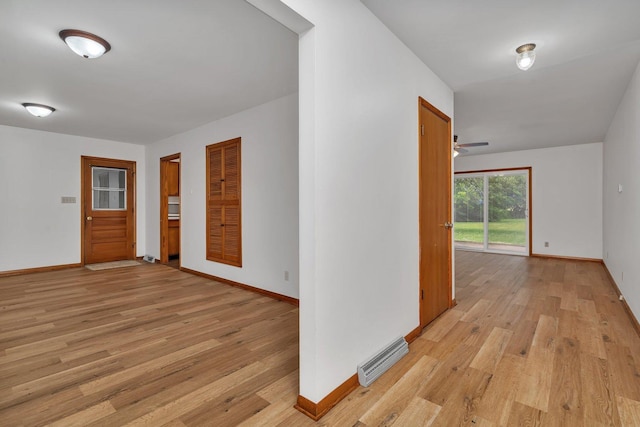 1635 N 4012th Rd, Earlville, IL 60518 - corridor with light wood-style floors and baseboards