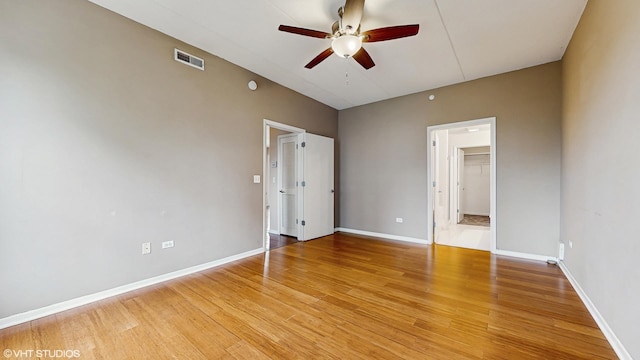 720 Prestwick Ln Unit 207, Wheeling, IL 60090 - unfurnished bedroom with light wood-style floors, baseboards, and a ceiling fan