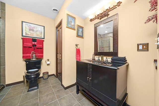 25014 W Nicklaus Way, Antioch, IL 60002 - full bathroom featuring vanity, tile patterned flooring, and tiled shower