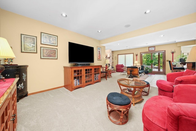 25014 W Nicklaus Way, Antioch, IL 60002 - living area featuring carpet and recessed lighting