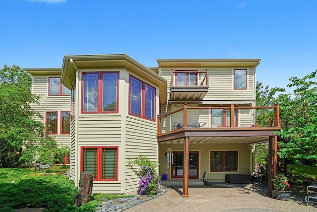 25014 W Nicklaus Way, Antioch, IL 60002 - back of house featuring a patio area and a wooden deck
