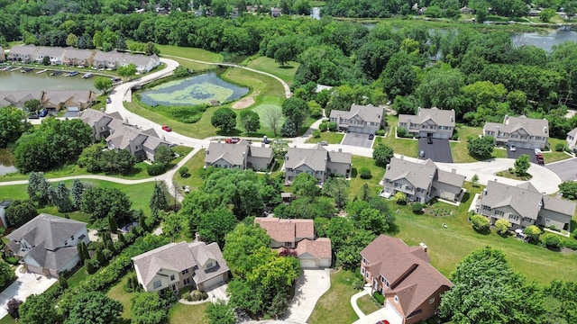 25014 W Nicklaus Way, Antioch, IL 60002 - aerial view of property and surrounding area with nearby suburban area and a large body of water