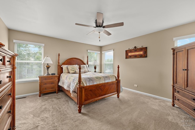 11582 Beacon Ave, Huntley, IL 60142 - bedroom with baseboards, multiple windows, and light carpet
