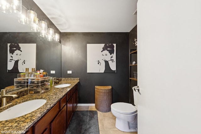 208 W Washington St Unit 1205, Chicago, IL 60606 - full bath with double vanity and tile patterned floors