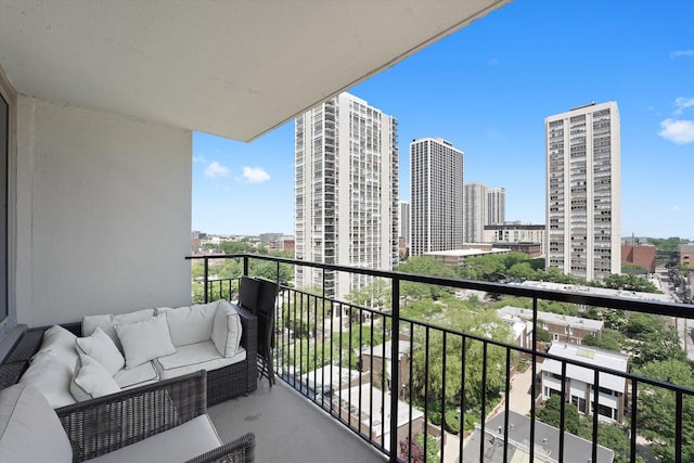 88 W Schiller St Unit 1001L, Chicago, IL 60610 - balcony with a view of city and outdoor lounge area