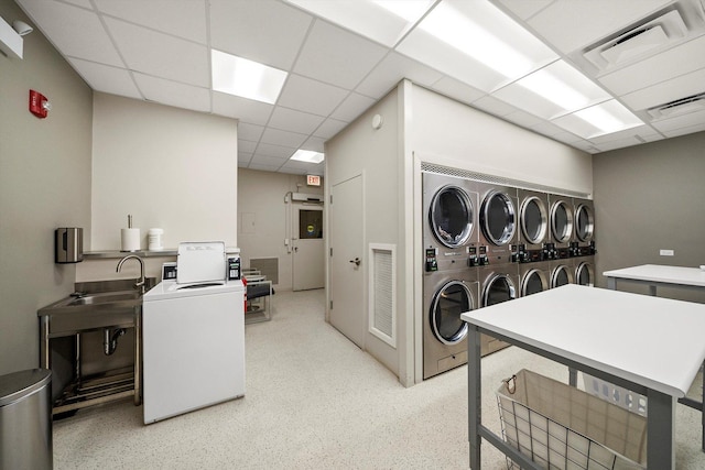 88 W Schiller St Unit 1001L, Chicago, IL 60610 - shared laundry room with washing machine and dryer
