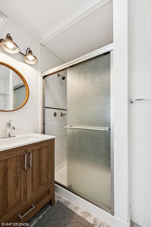 5247 N California Ave, Chicago, IL 60625 - full bath with a stall shower and vanity