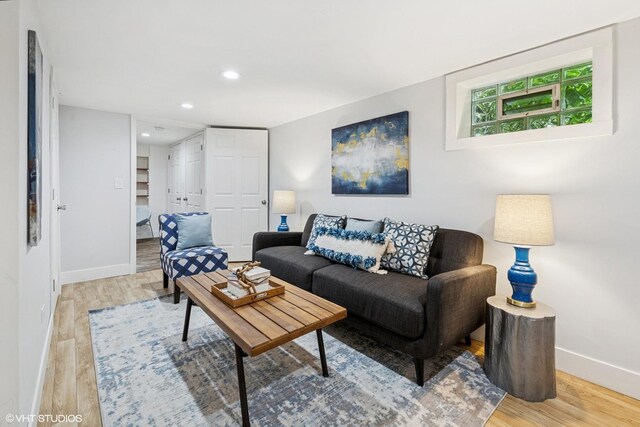 5247 N California Ave, Chicago, IL 60625 - living room with wood finished floors and recessed lighting