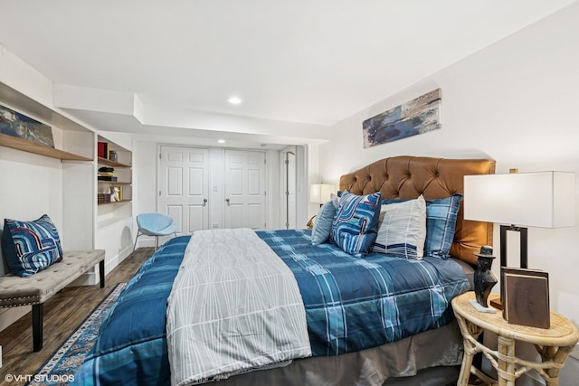 5247 N California Ave, Chicago, IL 60625 - bedroom featuring wood finished floors and recessed lighting