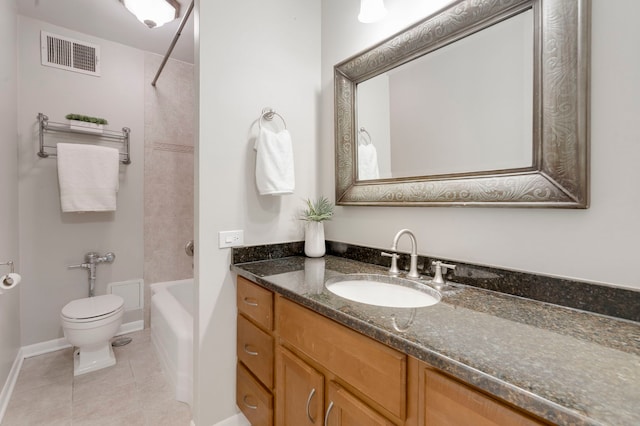 535 N Michigan Ave Unit 2205, Chicago, IL 60611 - full bathroom with tile patterned floors, vanity, and  shower combination