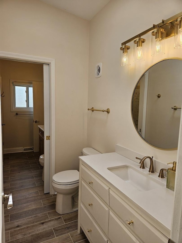 316 Nellie Ct, Glenview, IL 60025 - bathroom featuring vanity and wood finish floors