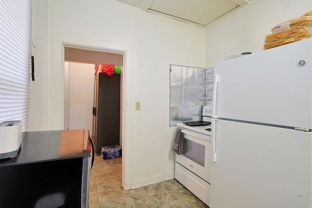 392 Plum Ct, Elgin, IL 60120 - kitchen featuring white appliances and white cabinetry